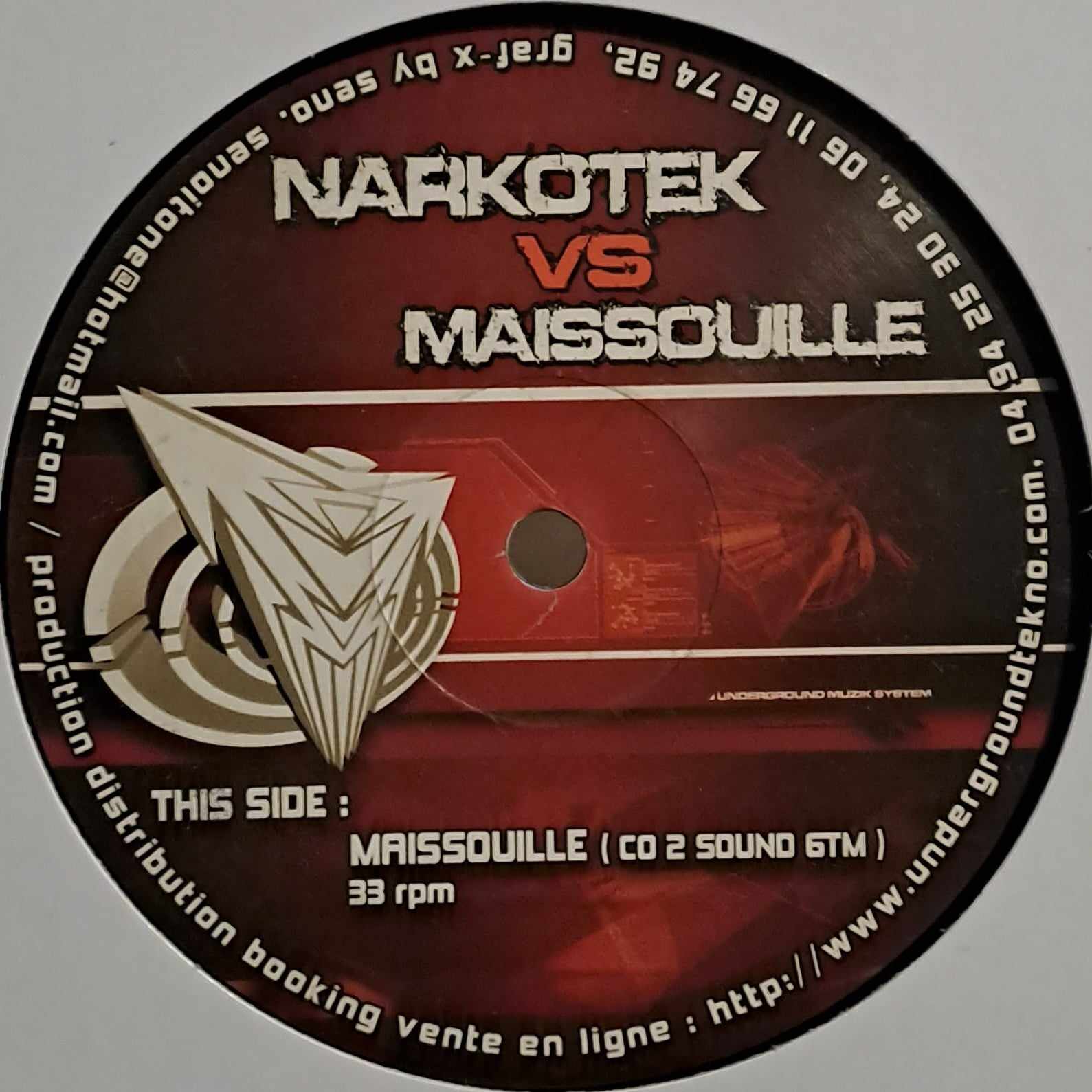 Narkotek Vs Maissouille 01 - vinyle freetekno